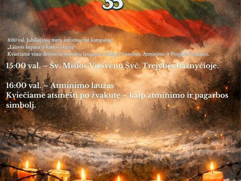 Sausio 13-oji – Laisvės gynėjų diena Viešvėnuose