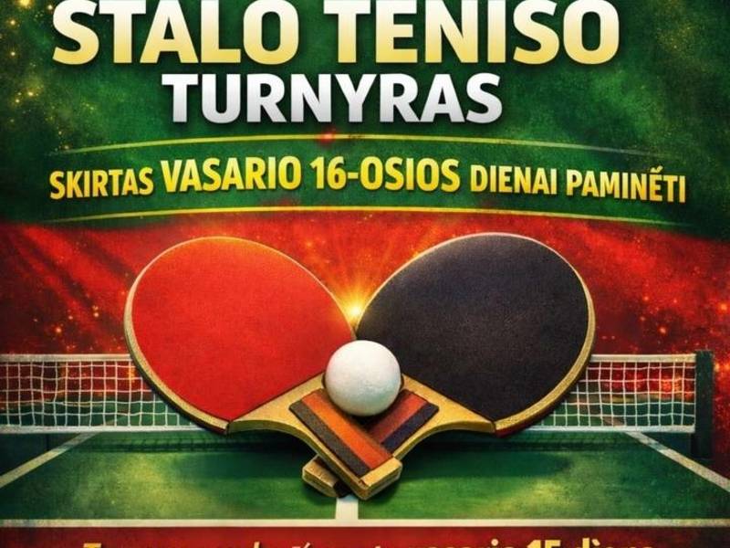 Internationales Tischtennisturnier in Telšiai