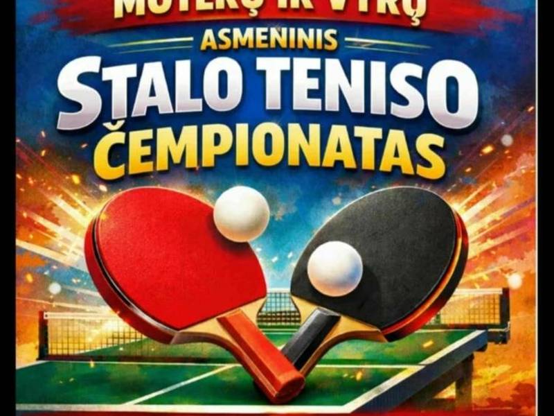 Tischtennis-Einzelmeisterschaften der Damen und Herren im Bezirk Telšiai