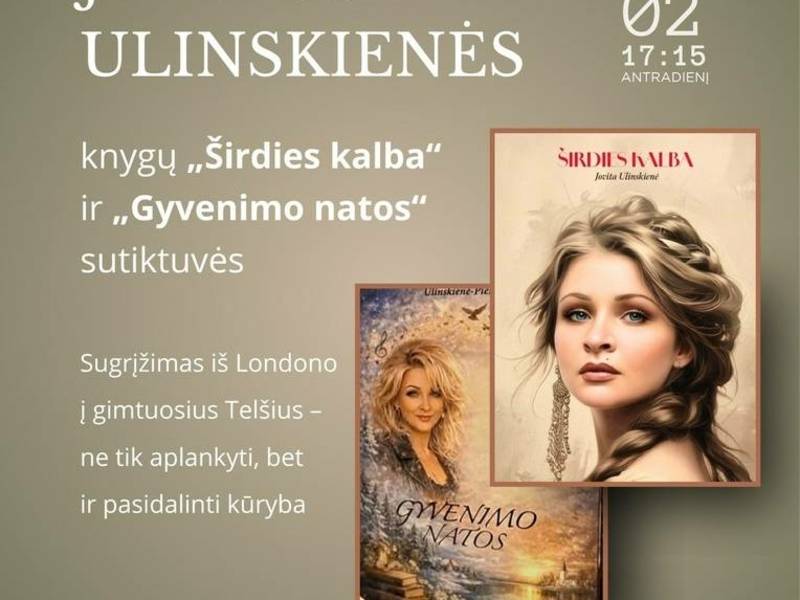 Welcome to the books "Speech of the Heart" and "Notes of Life" by JOVITA ULINSKIENĖ