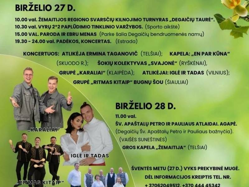 „Tulpmedžio žydėjimas“ Degaičiuose