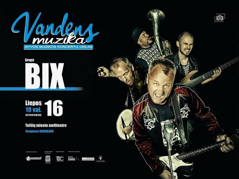 Gyvos muzikos koncertų ciklas „Vandens muzika“. Grupė BIX 