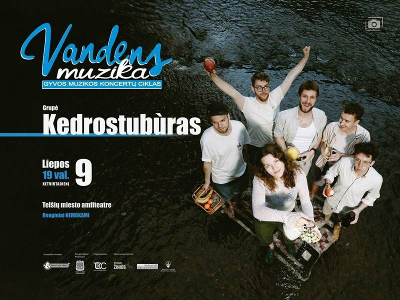Gyvos muzikos koncertų ciklas „Vandens muzika“. Grupė Kedrostuburas
