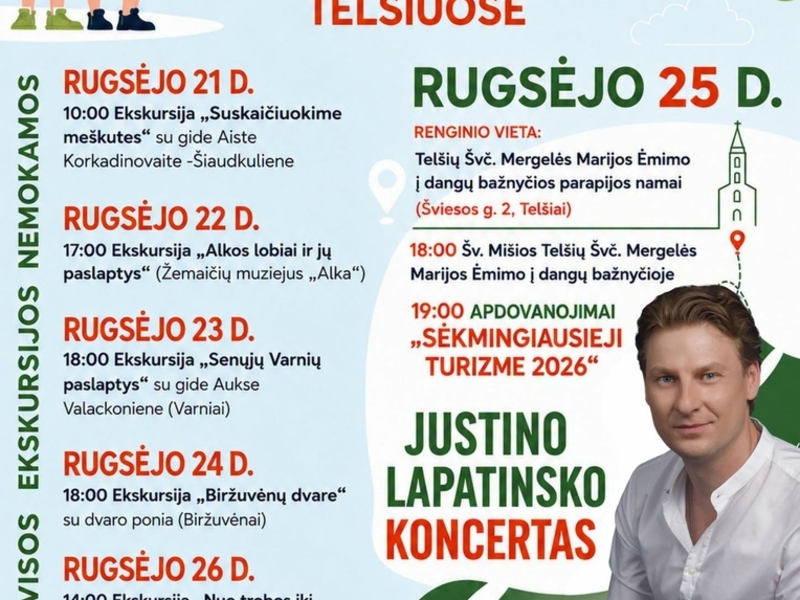 LET'S AGREE 2026, TOURISM DAYS IN TELŠIŽI