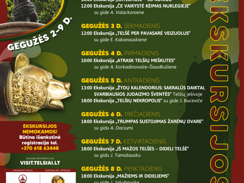 Tūrisma sezonas atklāšana, bezmaksas ekskursijas