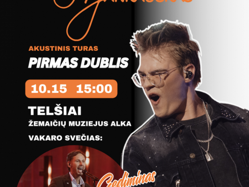 Jokūbas Jankauskas' acoustic concert "FIRST DOUBLE"