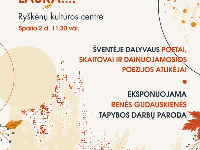 RUDENIEJONTIS JURGINŪ LAUKA ....