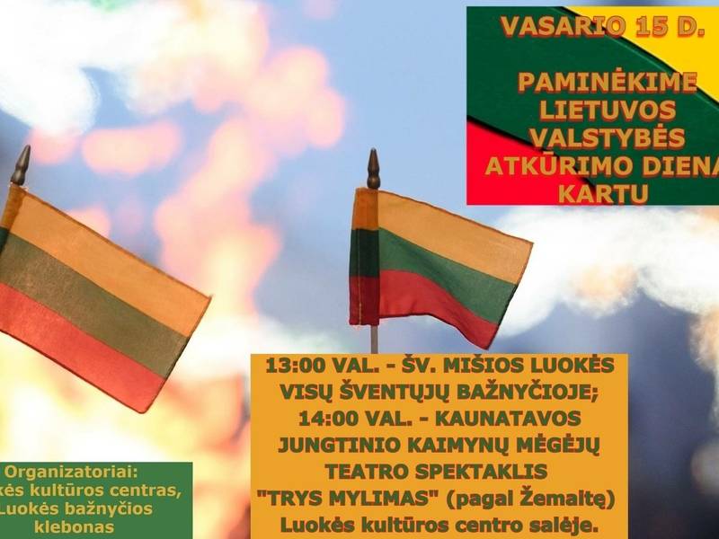 Spektaklis „Trys mylimas“