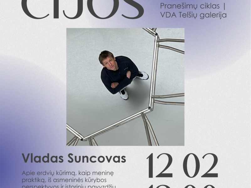 "Concepts" lecture with artist Vladas Suntsov
