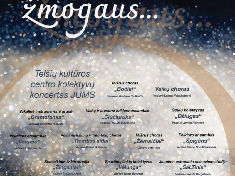 Šventinis koncertas „Kai žmogus šalia žmogaus“