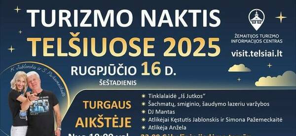 TURIZMO NAKTIS TELŠIUOSE 2025