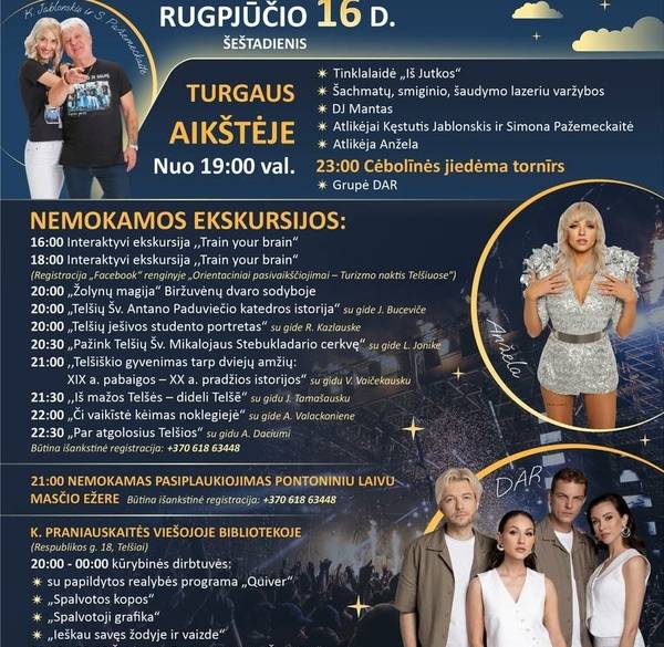 TURIZMO NAKTIS TELŠIUOSE 2025