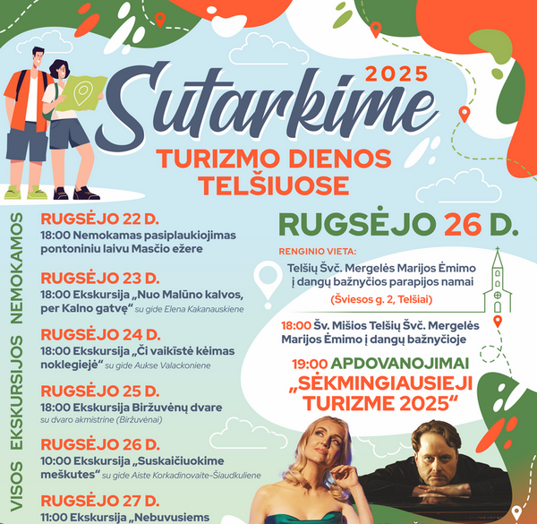 SUTARKIME 2025, TURIZMO DIENOS TELŠIUOSE